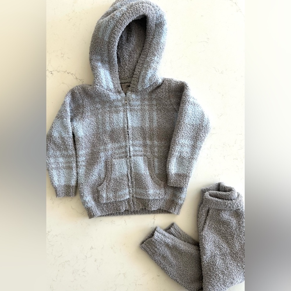 Barefoot Dreams Toddler Boys Zip Up Sweater Set Sz 4T/5T - Picture 12 of 14